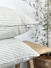 Load image into Gallery viewer, Green Stripe Cushion-Restore Grace