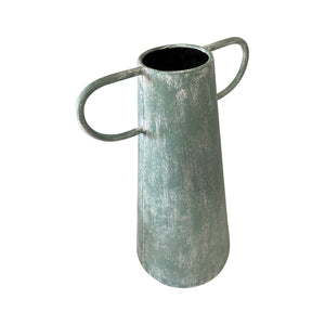 Rustic metal urn