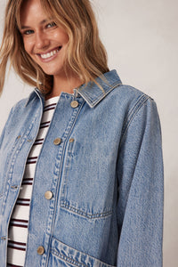 Ava Vintage Denim Shacket
