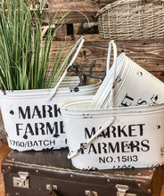 Load image into Gallery viewer, Farmers Market Whitewash Buckets