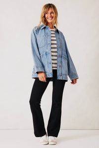 Ava Vintage Denim Shacket