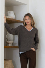 Load image into Gallery viewer, LOLA V-Neck Contrast Knit