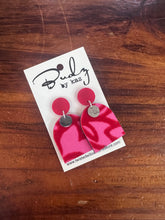 Load image into Gallery viewer, Red Velvet Earrings