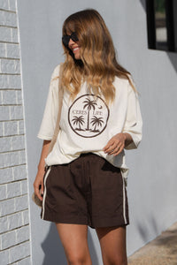 CERES LIFE Island Palms oversized tee