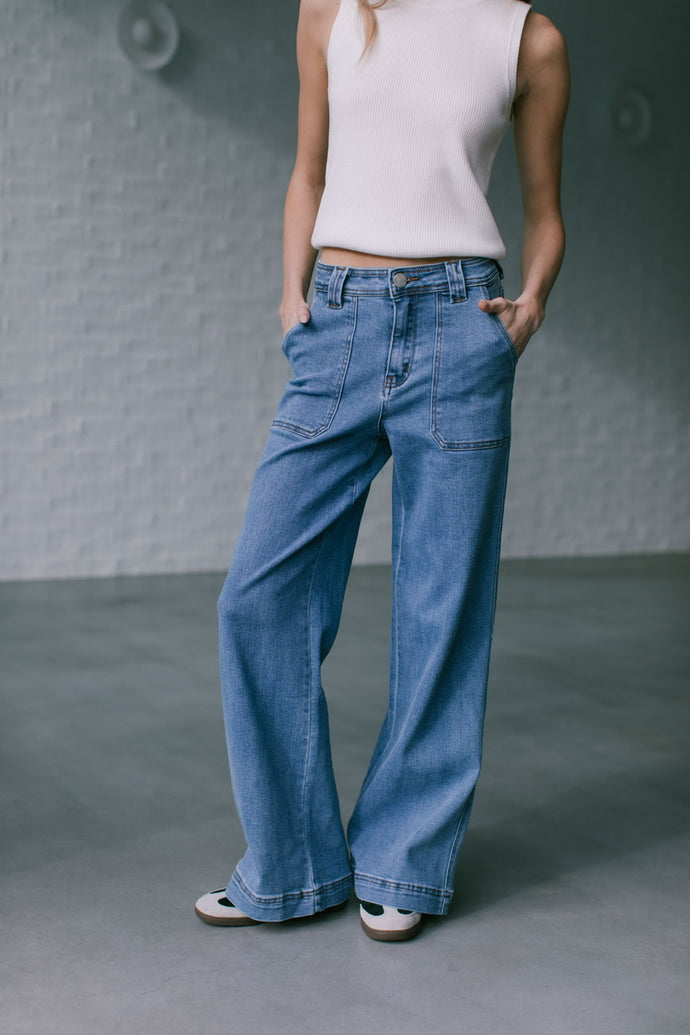 Dana Patch Pocket Jeans