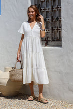 Load image into Gallery viewer, Linen Button through dress