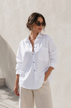 Load image into Gallery viewer, Linen Boyfriend Shirt
