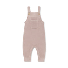 Load image into Gallery viewer, Aster &amp; Oak Mauve Pink Knit Overalls