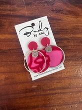 Load image into Gallery viewer, Red Velvet Earrings