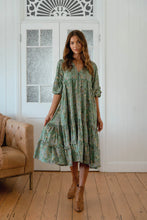 Load image into Gallery viewer, JAASE Sagewood Monday Midi Dress