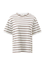 Load image into Gallery viewer, Stevie Slouch Choc Stripe Tee