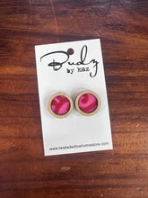 Load image into Gallery viewer, Red Velvet Earrings