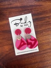 Load image into Gallery viewer, Red Velvet Earrings