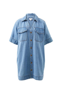 CERES LIFE SAMMY VINTAGE DENIM DRESS