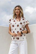 Load image into Gallery viewer, Sorrento Polka Dot Ruffle Top