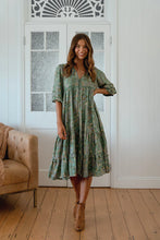 Load image into Gallery viewer, JAASE Sagewood Monday Midi Dress