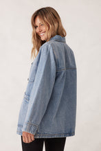 Load image into Gallery viewer, Ava Vintage Denim Shacket