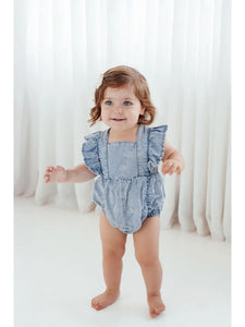 Denim Rainbow Playsuit