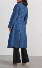 Load image into Gallery viewer, Callie Long Denim Trench
