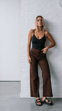 Load image into Gallery viewer, Chocolate Slouch Stretch Jeans