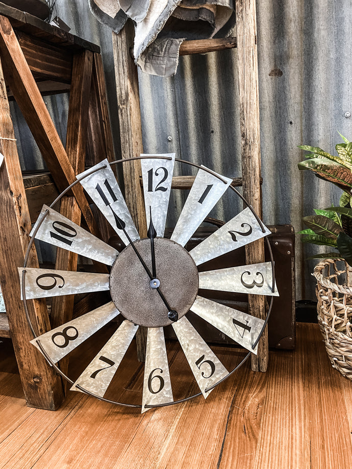 Windmill wall clock