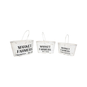 Farmers Market Whitewash Buckets