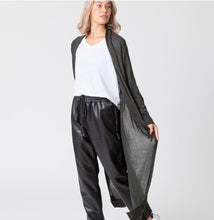 Load image into Gallery viewer, Ivy black PU joggers